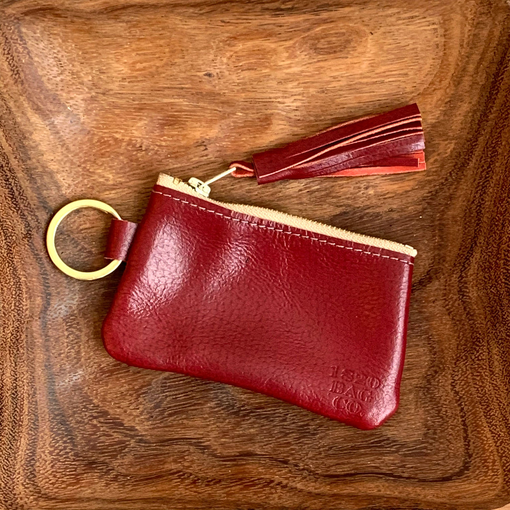 Naples Leather Key Chain Coin Purse