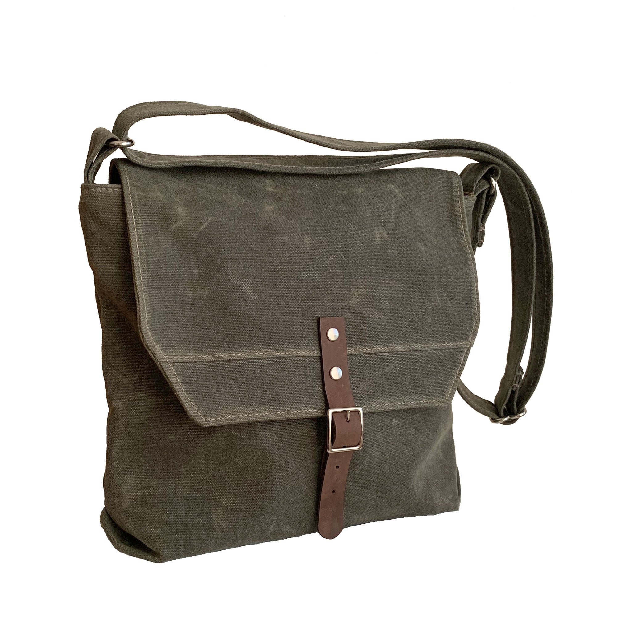 Hobe Satchel Waxed Canvas Bag - Large