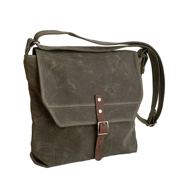 Hobe Satchel Waxed Canvas Bag - Large