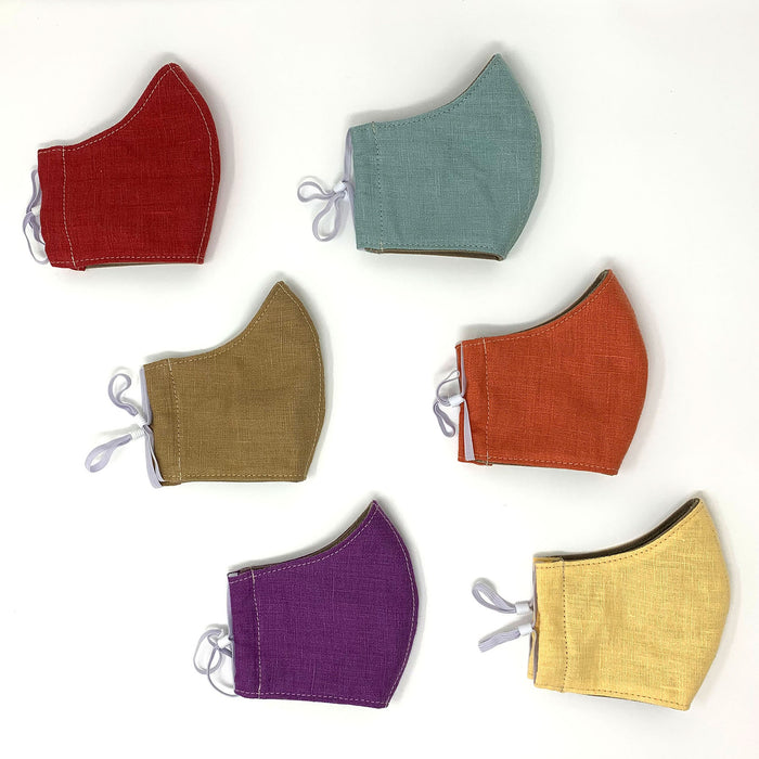 Simple Face Mask - European Linen with Adjustable Ear Loops