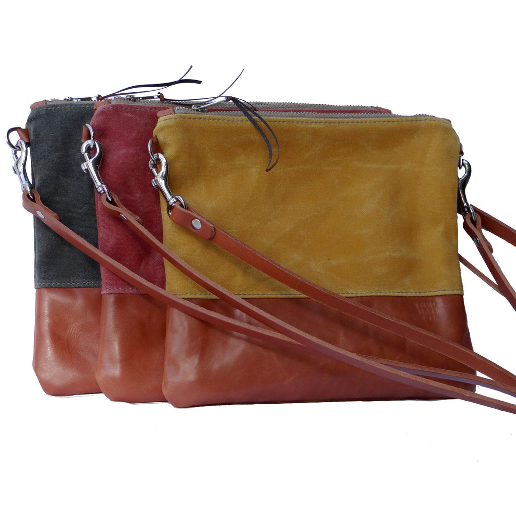 Sanibel Waxed Canvas & Leather Crossbody - 1820 Bag Co.
