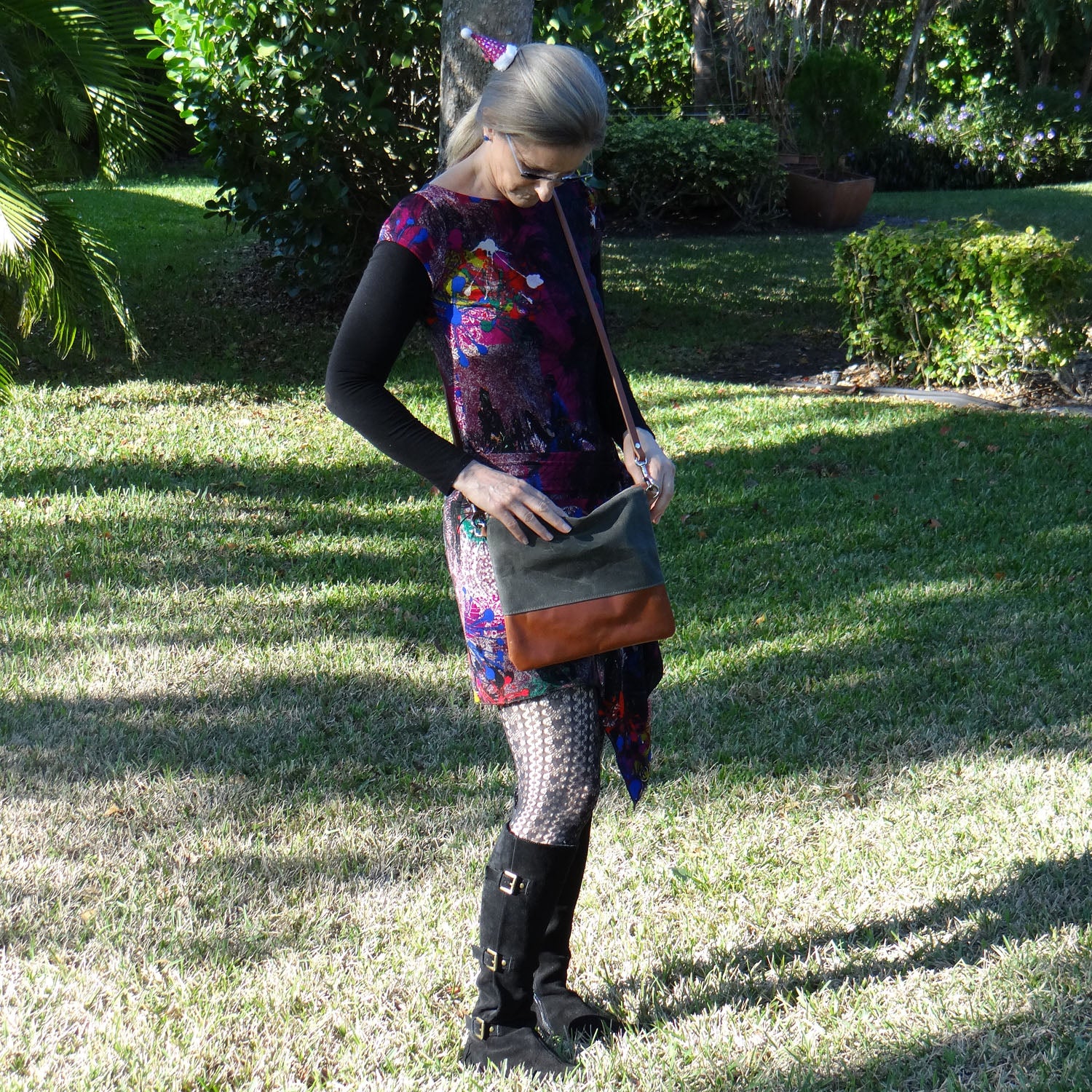 Sanibel Waxed Canvas &amp; Leather Crossbody - 1820 Bag Co.