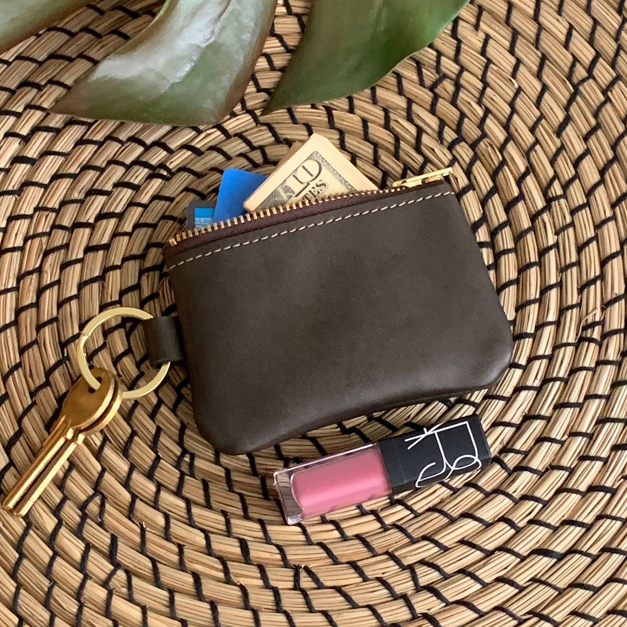 Naples Leather Key Chain Coin Purse - 1820 Bag Co.