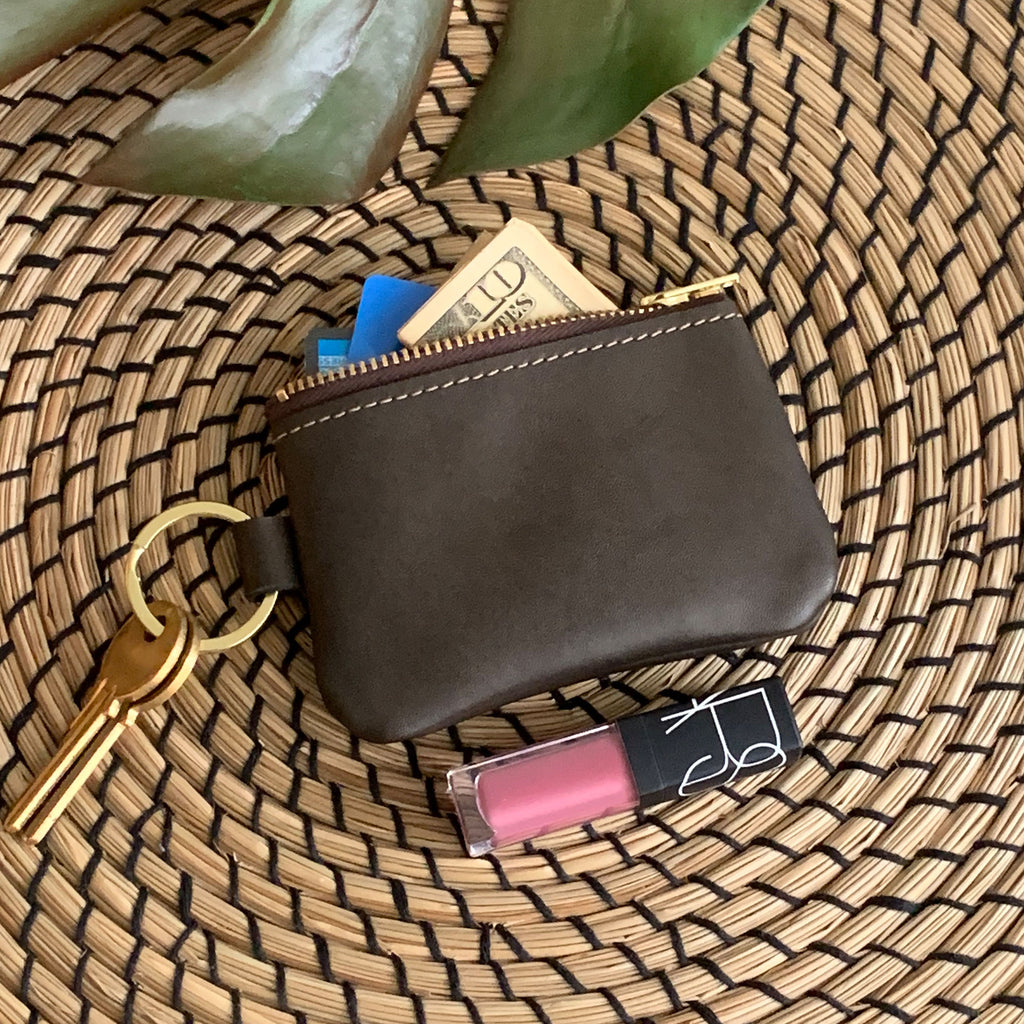 Leather Key Pouch Wallet