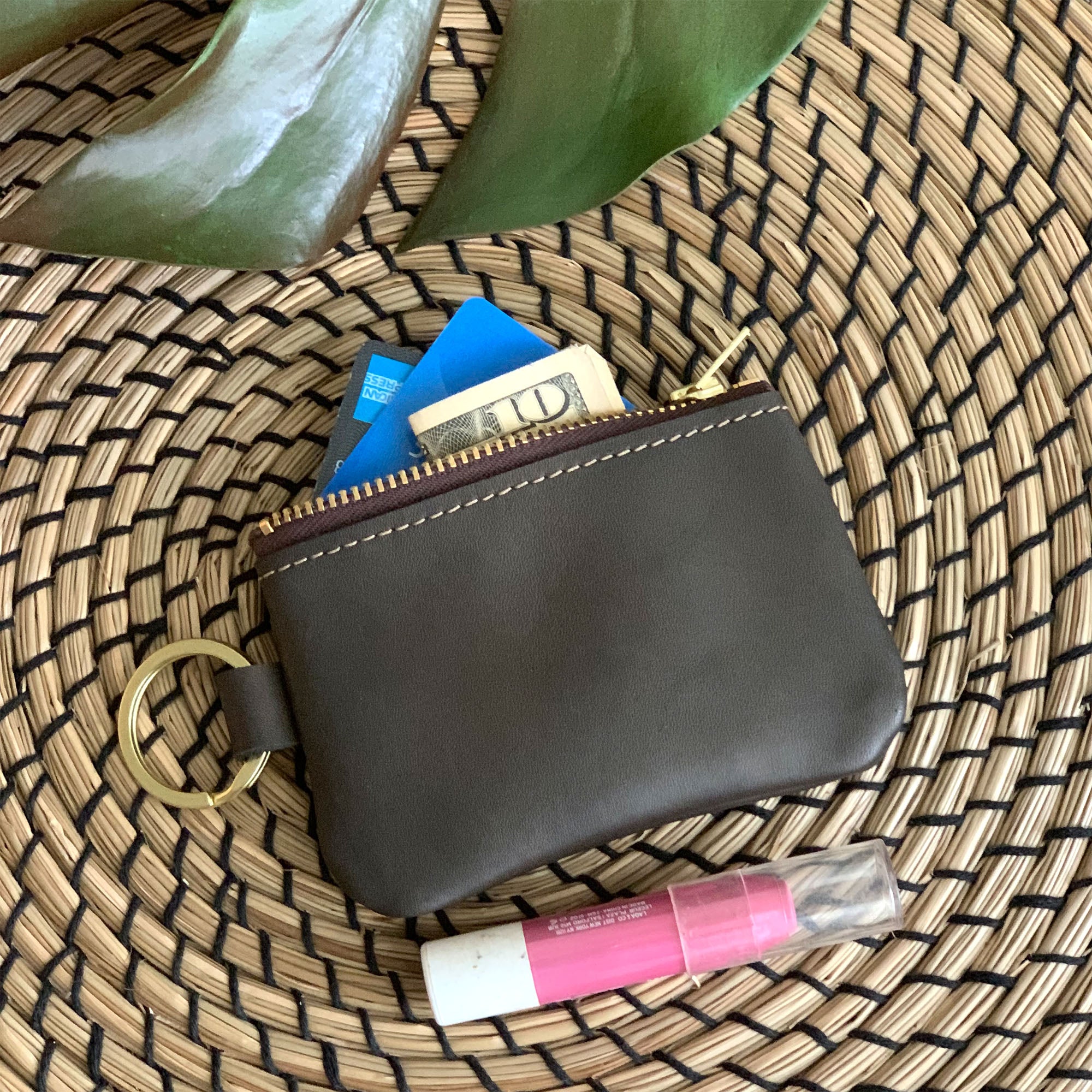 Naples Leather Key Chain Coin Purse - 1820 Bag Co.