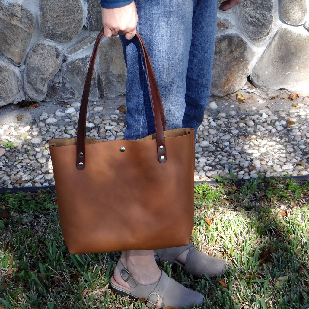 Sarasota Leather Tote - 1820 Bag Co.