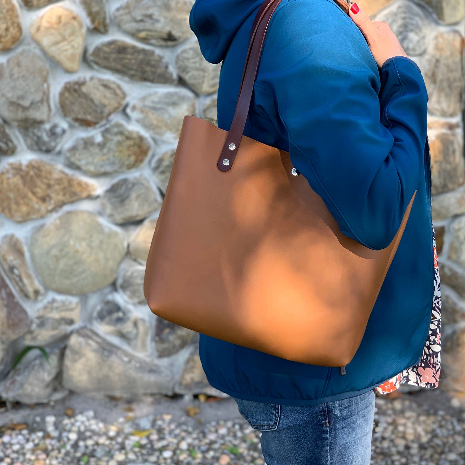 Sarasota Leather Tote - 1820 Bag Co.