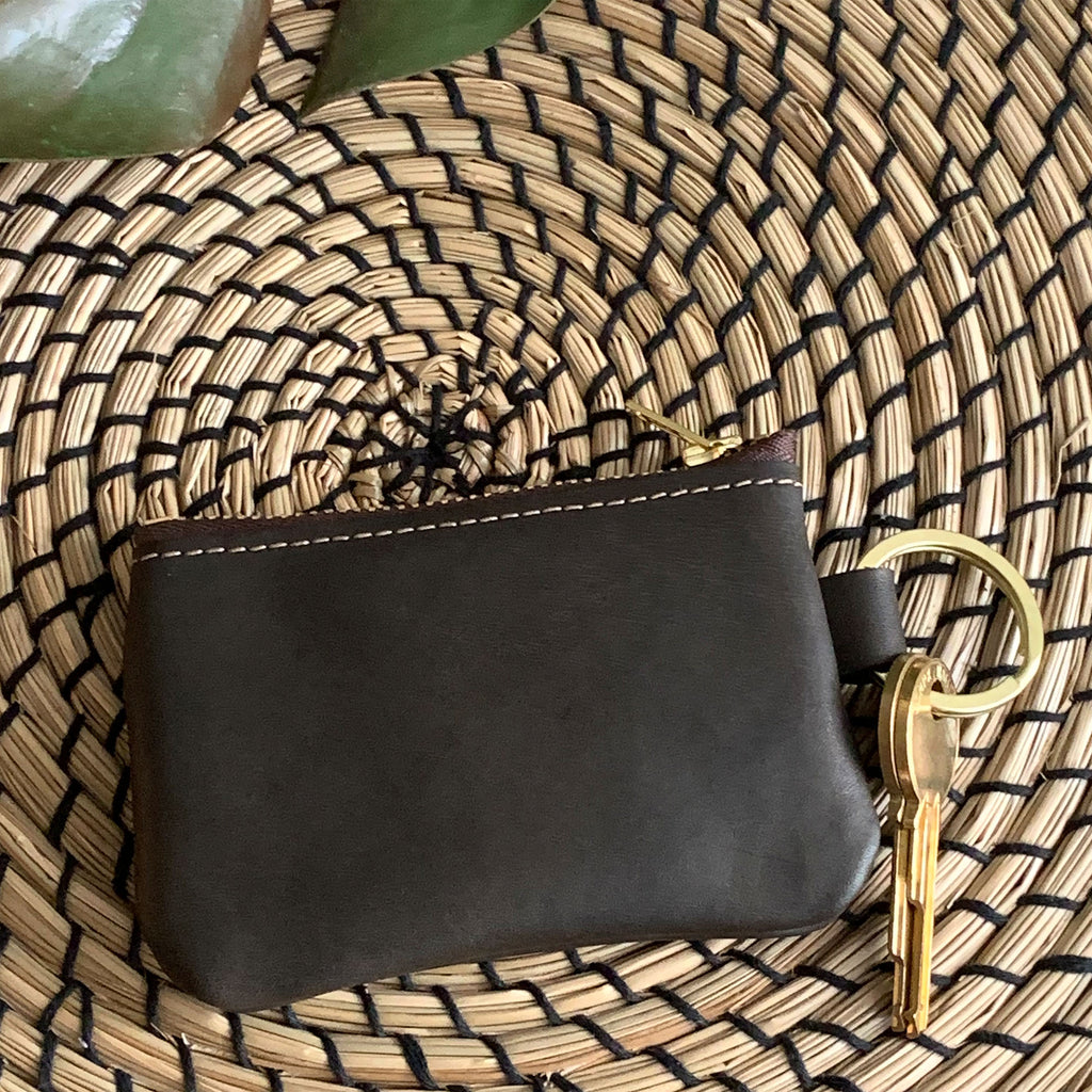 Naples Leather Key Chain Coin Purse - 1820 Bag Co.