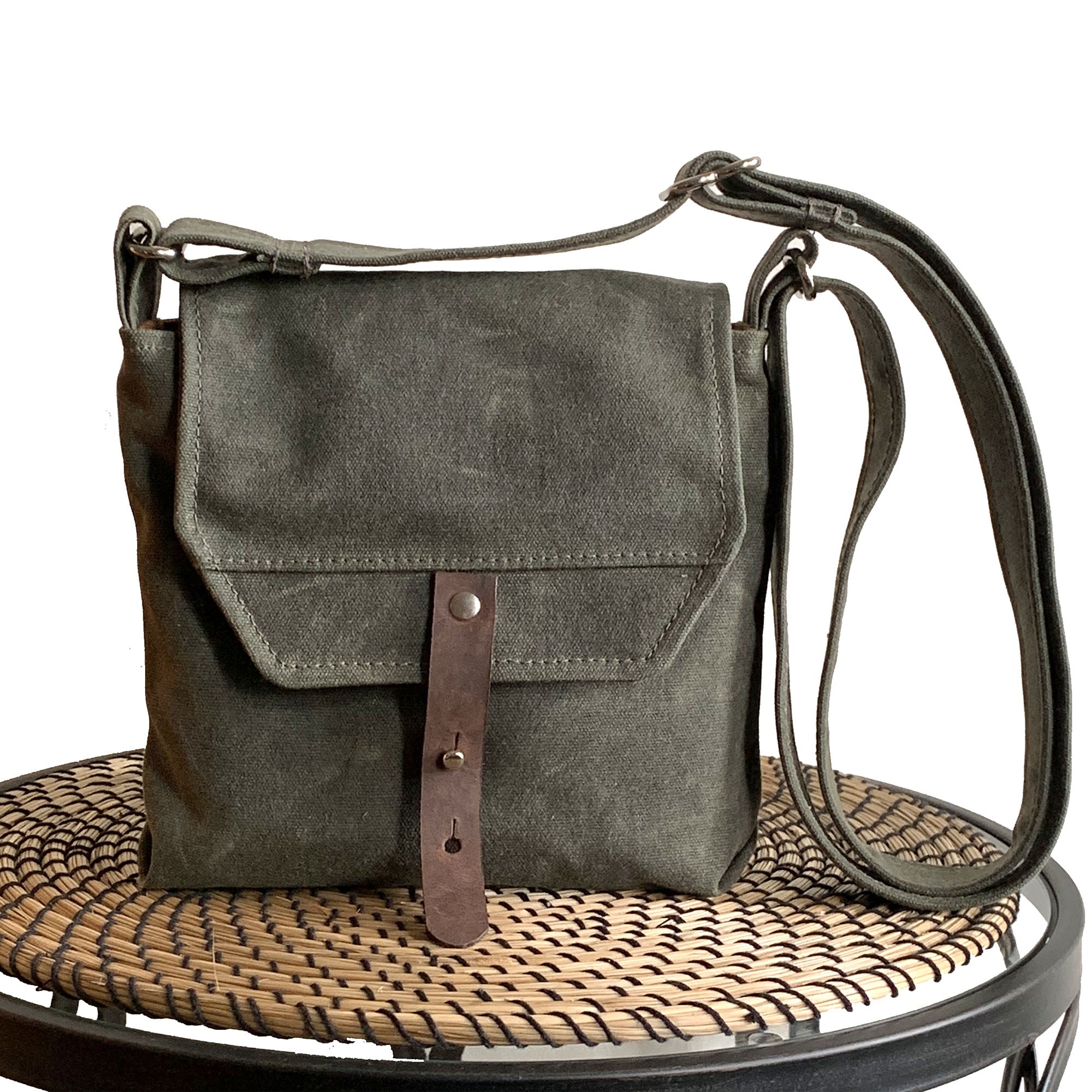 Hobe Satchel Waxed Canvas Bag - 1820 Bag Co.