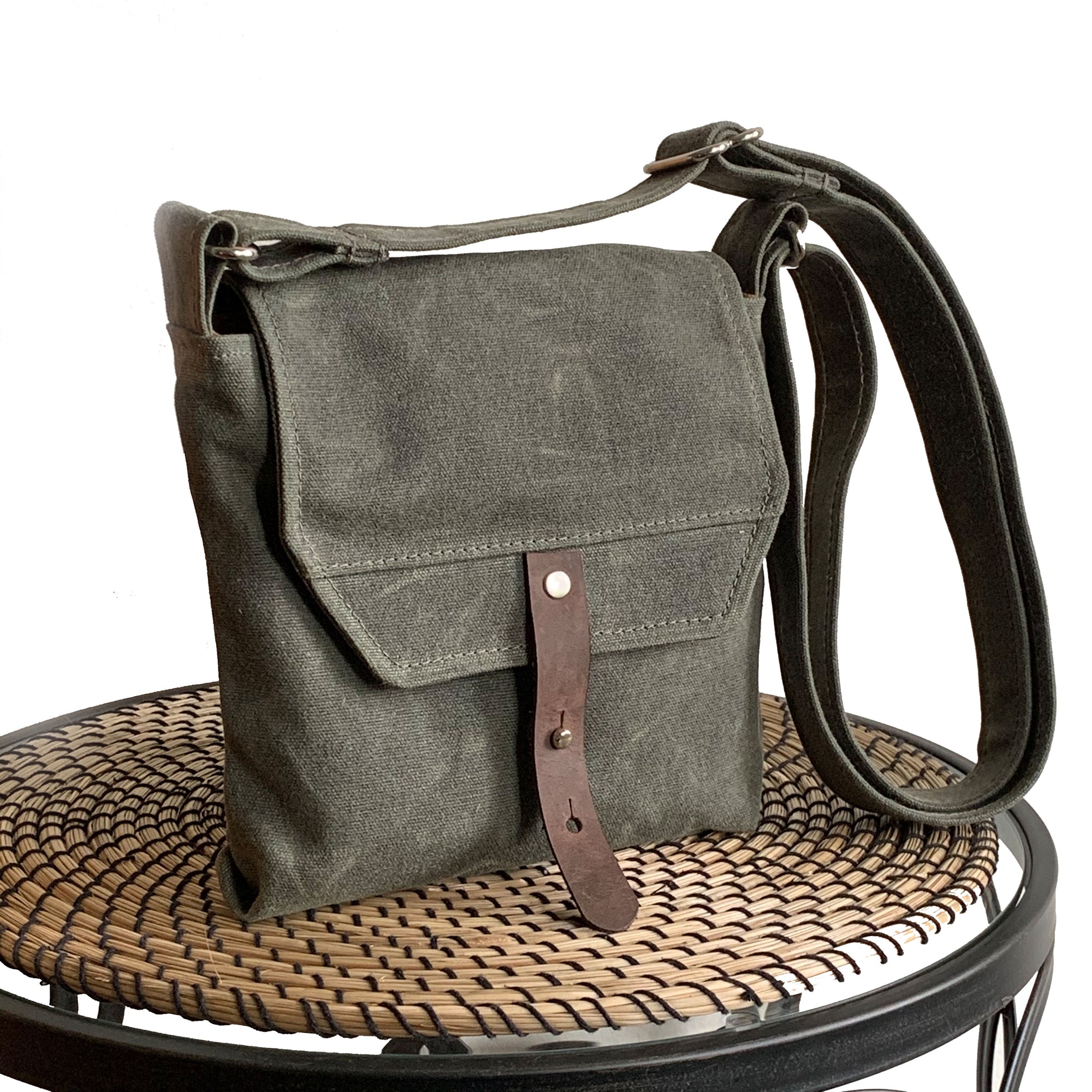 Hobe Satchel Waxed Canvas Bag - 1820 Bag Co.